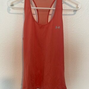 Under Armour Red Tank Top Sleeveless Athletic Wear